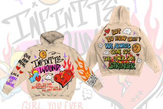 design y2k t shirt design or artsy streetwear for clothing