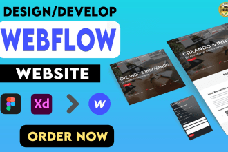 design or redesign webflow wix wordpress websites