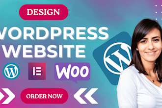create a professional responsive wordpress website with elementor