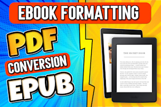 convert pdf to epub , word to epub for amazon kdp formatting book cover