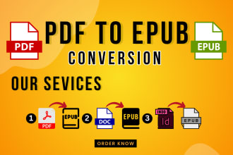 convert pdf to epub , word to epub for amazon kdp formatting book cover