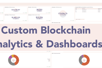 design blockchain analytics and dashboards