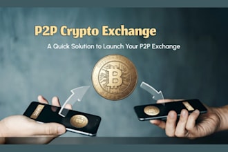 develop crypto exchange website with p2p and spot trading