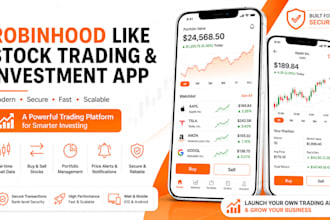 develop a robinhood like stock trading and investment app