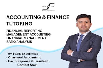 be your tutor for finance and accounting classes