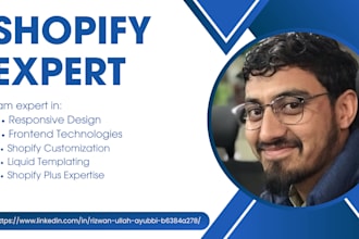 be your shopify theme developer and shopify expert