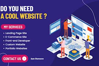 design professional responsive website and landing page