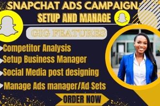 run and manage profitable snapchat ads for your business