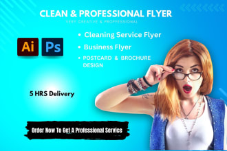 design professional cleaning flyer business flyer postcards and other flyers