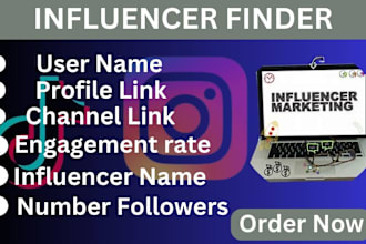 find niche targeted tiktok instagram influencers and email scraping