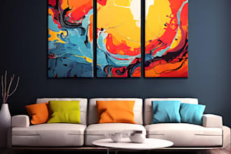 design modern canvas wall art and abstract art