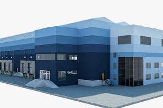 do 3d warehouse, space, commercial design with realistic renderings