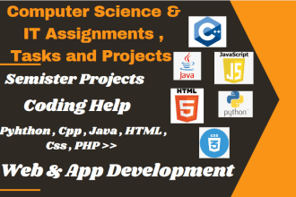 do computer science assignments and projects of your choice
