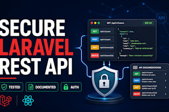 develop a secure laravel rest API for your web or mobile app