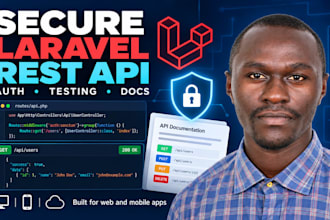 develop a secure laravel rest API for your web or mobile app