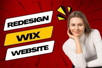redesign professional business wix website