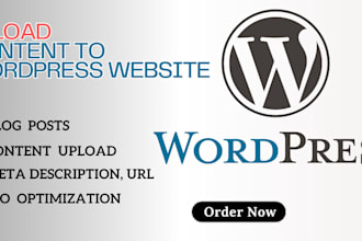 content upload and product listing on your website