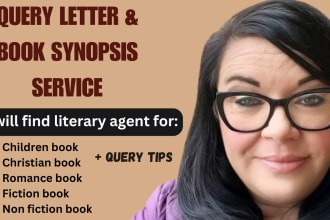 query letter, synopsis, proposal, find literary agent for book and movie script