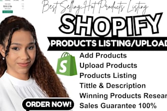 upload products, add products to shopify store and amazon products listing