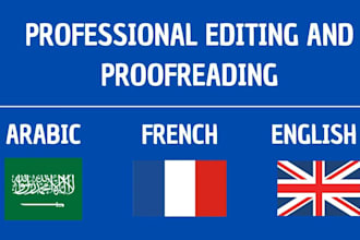 proofread and improve your french or arabic text