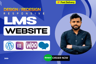 design wordpress learndash lms website