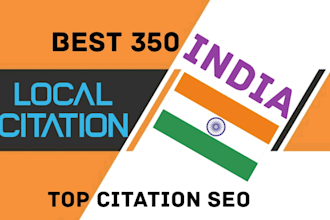 create 350 india local citations for your business 5 extra directory submission