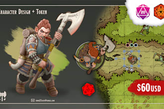 do your dnd characters and tokens for virtual tabletops
