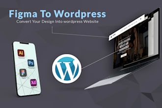 convert your xd, psd, or figma to wordpress website