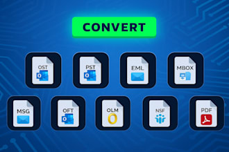 convert pst, ost ,olm,  mbox, msg, eml and vice versa