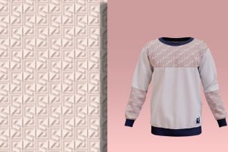 make monogram, floral, seamless, fabric, pattern design