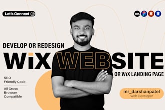 design, develop, redesign your business wix website, landing page or wix studio