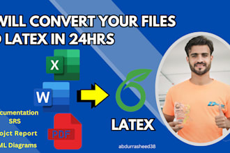 convert your files to latex in 24hrs