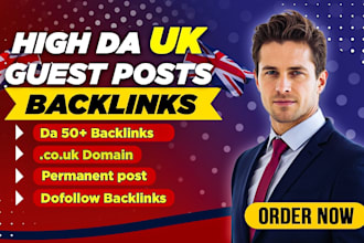 provide high domain authority UK guest post backlinks through UK link building