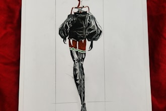 draw fashion illustration or sketch