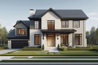 3d house exterior design,interior design,and 3d rendering