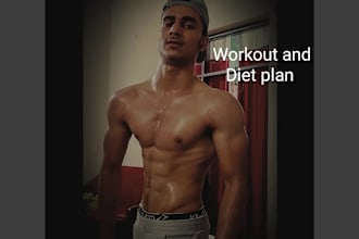 be your fitness coach and make custom workout plan and diet plan