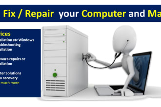repair, troubleshoot windows, computer, mac pc, laptop remotely