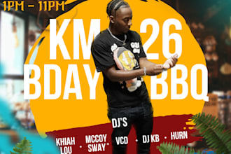 create an event poster for you for parties or events