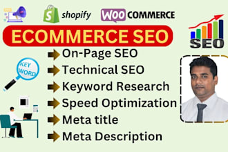 do perfect ecommerce SEO of woocommerce or shopify store
