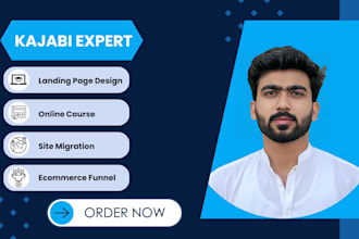 be your kajabi hero, create funnels, landing pages on clickfunnels
