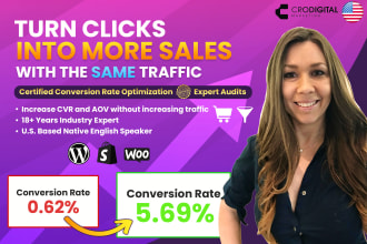 increase your shopify sales with cro, 18 year conversion rate optimization pro