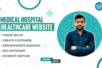 design medical, doctor, hospital,  and clinic website
