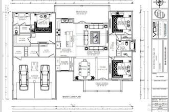 be your architect for house plan, architectural floor plan in autocad dwg