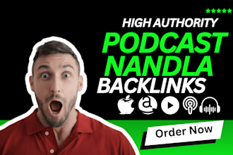 provide 15 high da podcast backlinks and 15 high authority mix links from amazon