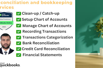 do monthly bookkeeping and bank reconciliation in quickbooks