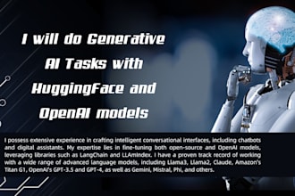 do generative ai tasks using huggingface and openai models