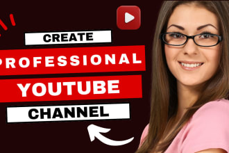 create and setup youtube channel with branding, and SEO