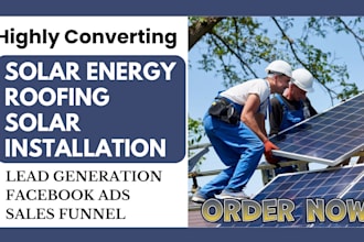 generate high quality solar energy solar leads via facebook ads solar website
