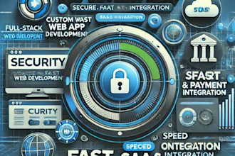 develop a fast, secure web app or saas with payment system
