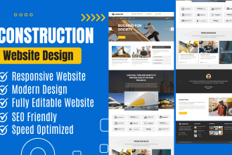 design construction website roofing website contractor website